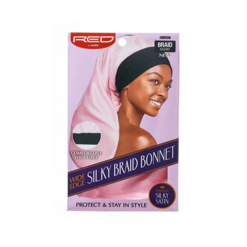 RED BY KISS - Silky Wide Edge Braid Bonnet