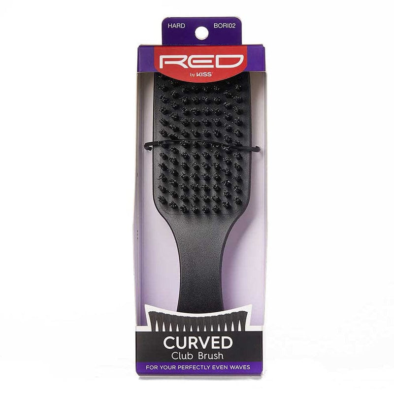 RED BY KISS - Injection Boar Curved Club Hard Brush BORI02