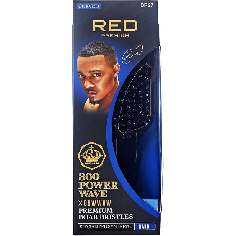 RED PREMIUM - 360 Power Wave Premium Boar Bristles (Hard) BR27