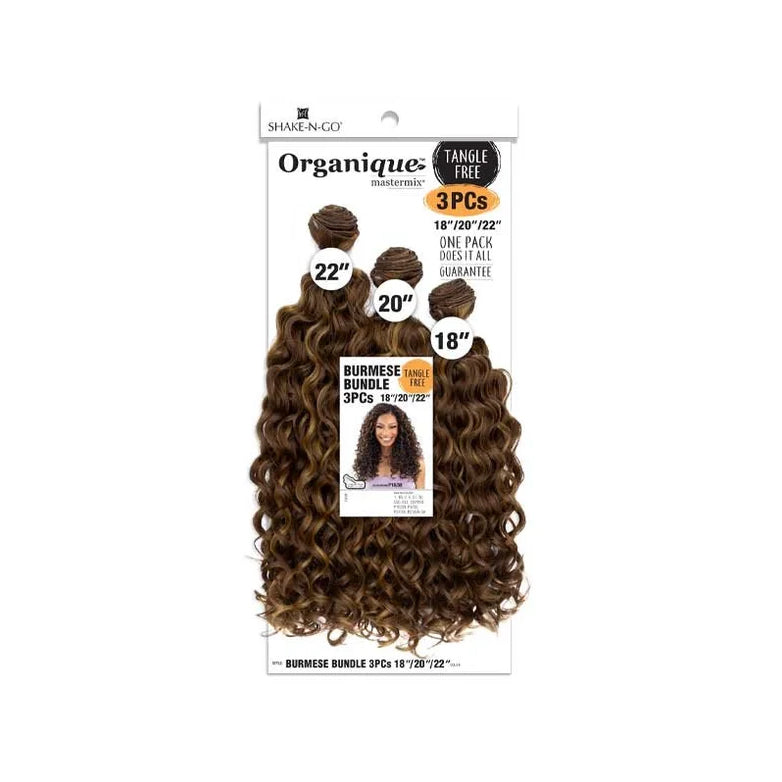 Shake-N-Go Organique Mastermix Synthetic Weave - BURMESE BUNDLE 3PCS