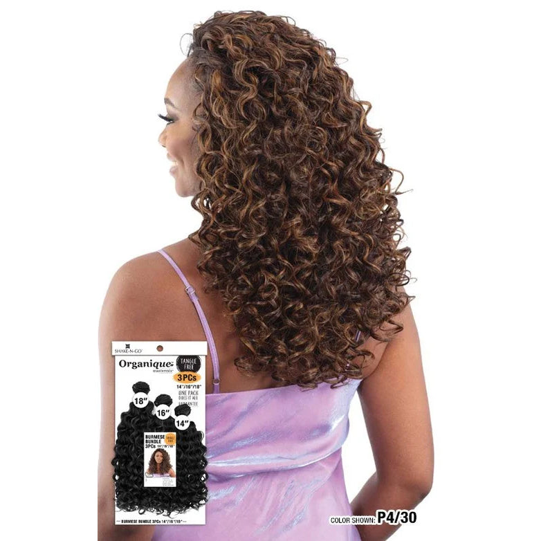 Shake-N-Go Organique Mastermix Synthetic Weave - BURMESE BUNDLE 3PCS 14" 16" 18"