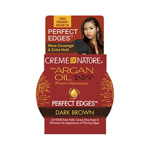 CREME OF NATURE - Argan Oil Perfect Edges Dark Brown 2.25oz