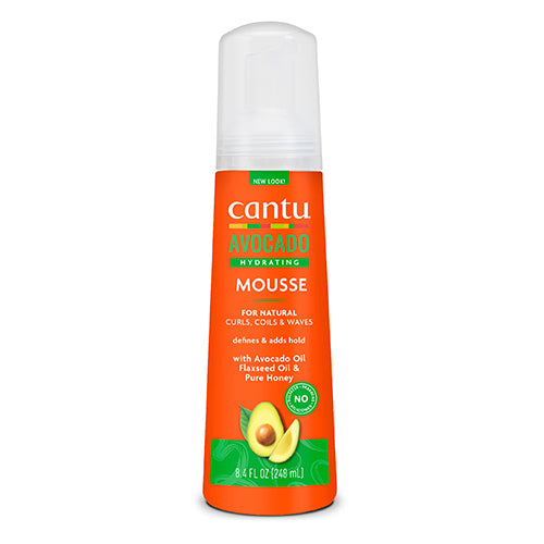 CANTU - Sulfate-Free Hydrating Styling Mousse with Avocado Oil 8.4oz