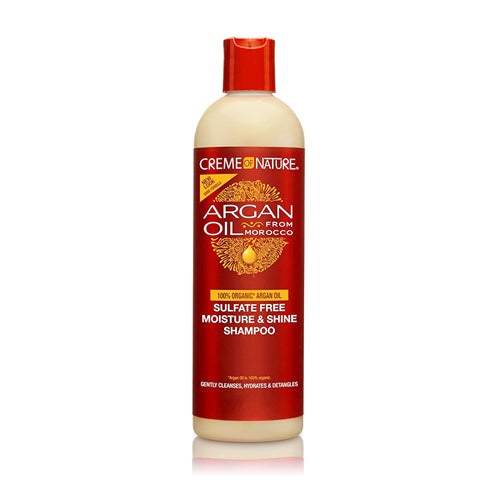 CREME OF NATURE - Argan Oil Sulfate-Free Moisture & Shine Shampoo 12oz
