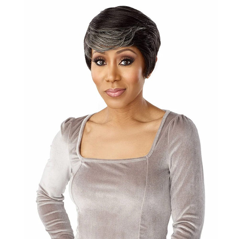 DENIA | Sensationnel Empire Salt & Pepper Human Hair Wig