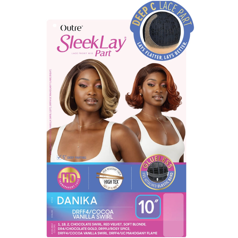Lay Front Outre Sleek Lay Part Synthetic Lace Front Wig - DANIKA — Hair to Beauty