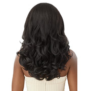 DOMINICAN BODY CURL 20" - Outre Big Beautiful Human Hair Blend U Part Cap Leave Out Wig (Copy)