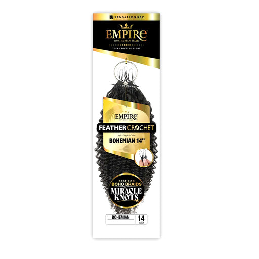 Sensationnel Empire Feathert Crochet Human Hair Braid - BOHEMIAN