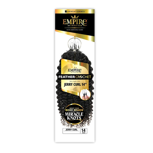 Sensationnel Empire Feathert Crochet Human Hair Braid - JERRY CURL