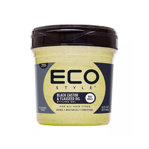 ECO STYLE - Black Castor & Flaxseed Oil Styling Gel