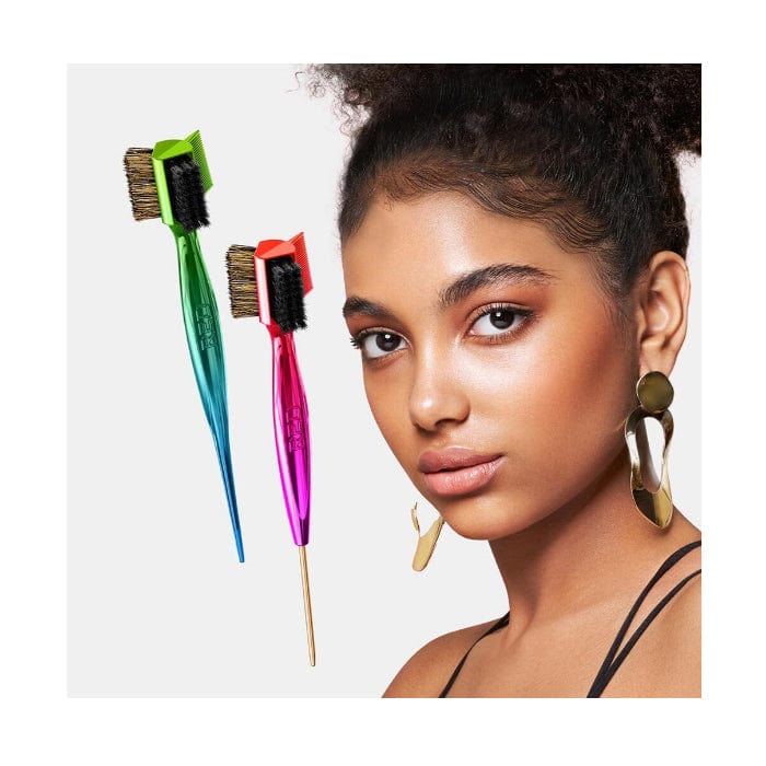 RED BY KISS - 4-in-1 360° Edge Brush with Rat Tail HH101