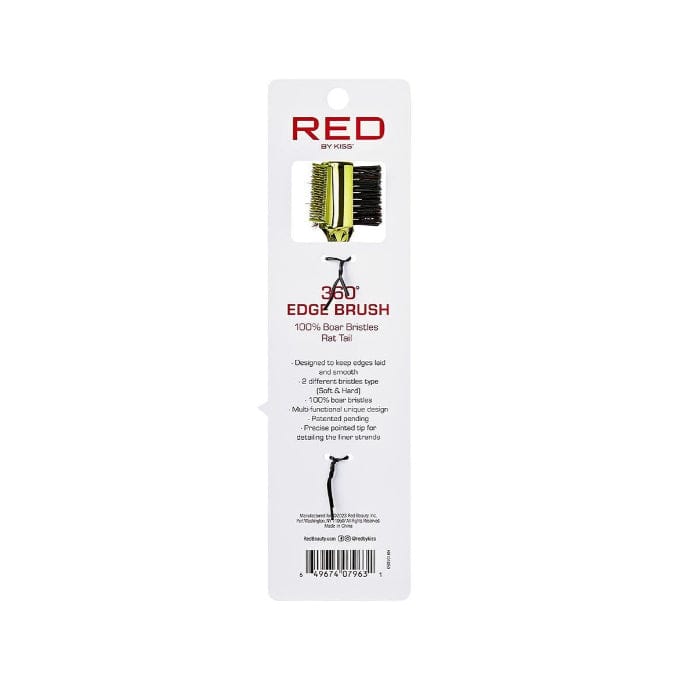 RED BY KISS - 4-in-1 360° Edge Brush with Rat Tail HH101