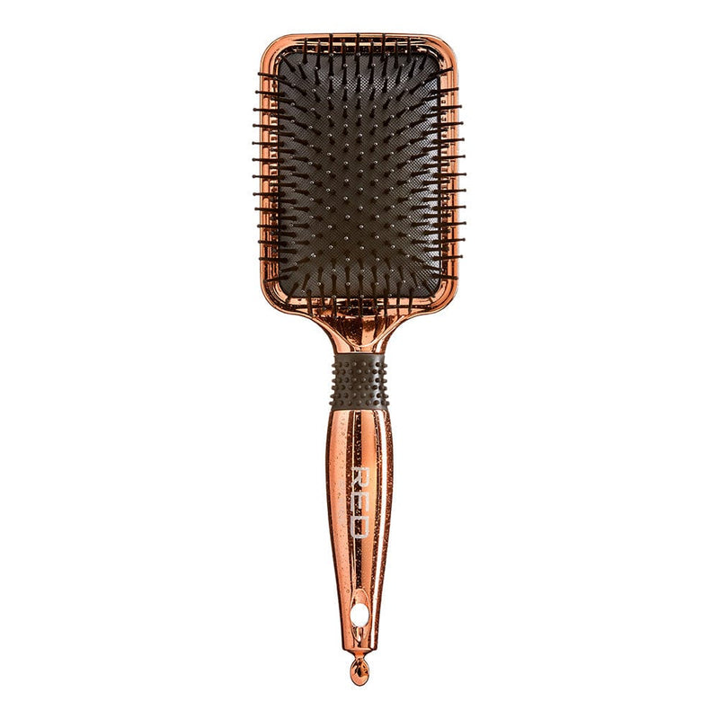 RED BY KISS - Rose Gold Chrome Paddle Brush HH34