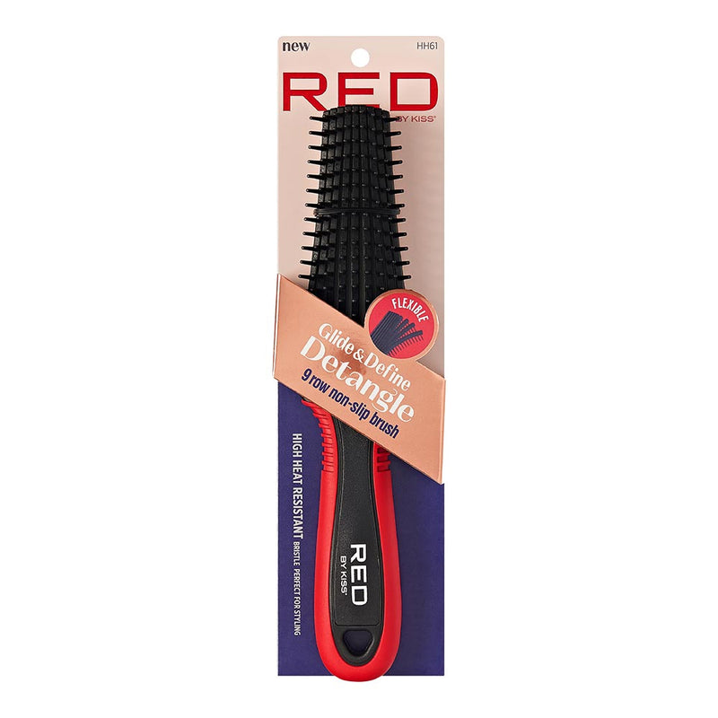RED BY KISS - Glide & Define Detangle Brush 9-rows HH61