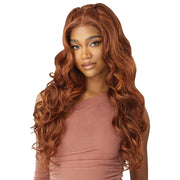 Outre Human Hair Blend 5X5 Lace Closure Wig - HHB-GLAM CURLS 24"