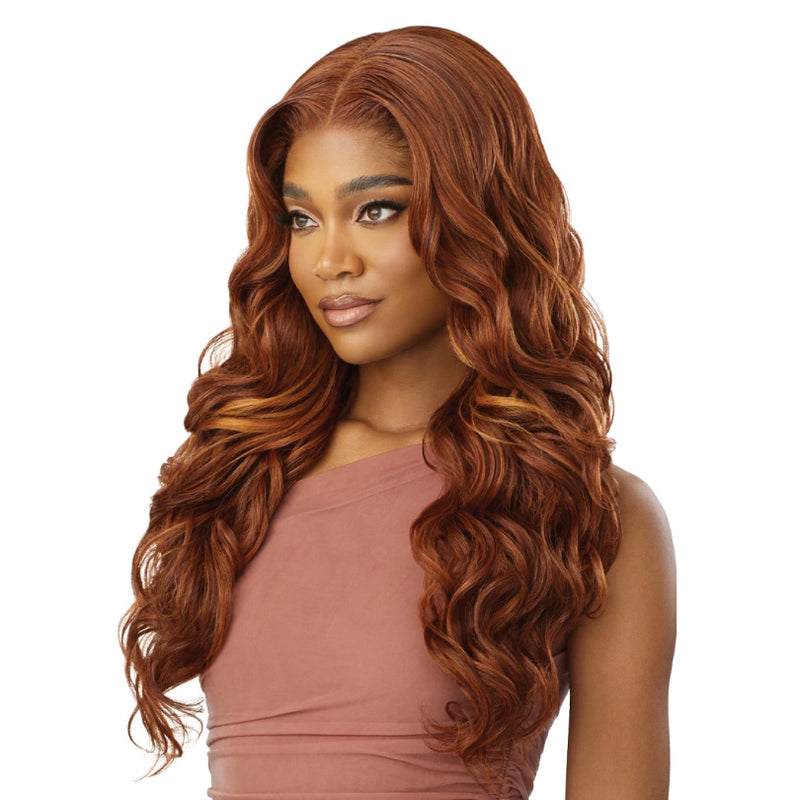 Outre Human Hair Blend 5X5 Lace Closure Wig - HHB-GLAM CURLS 24"