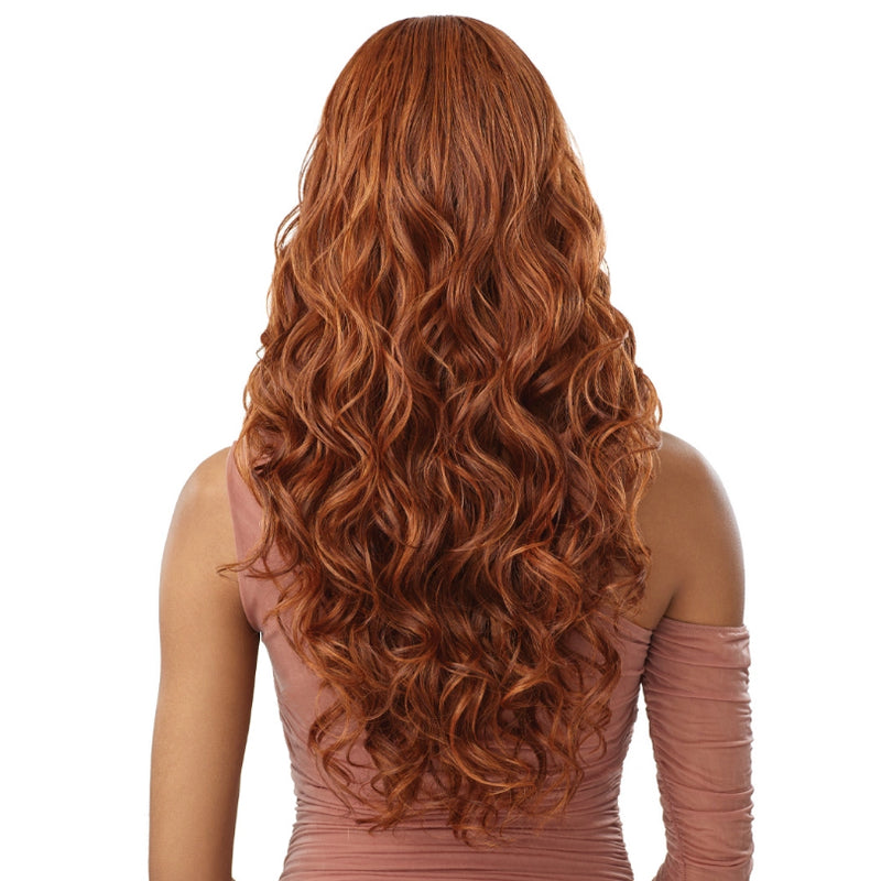 Outre Human Hair Blend 5X5 Lace Closure Wig - HHB-GLAM CURLS 24"