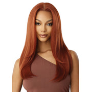 Outre Human Hair Blend 5X5 Lace Closure Wig - HHB-NATURAL YAKI 22"