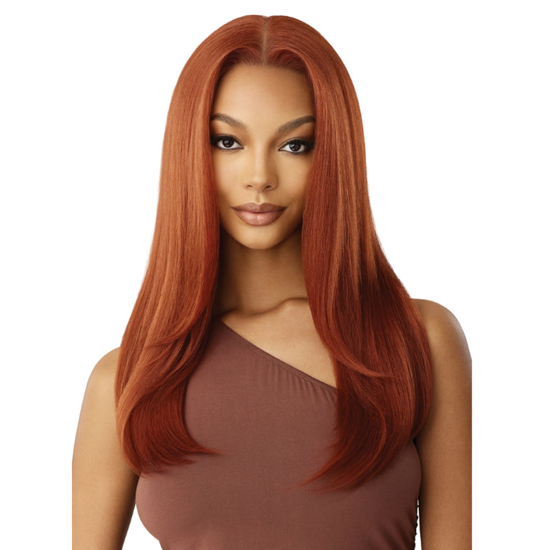 Outre Human Hair Blend 5X5 Lace Closure Wig - HHB-NATURAL YAKI 22"