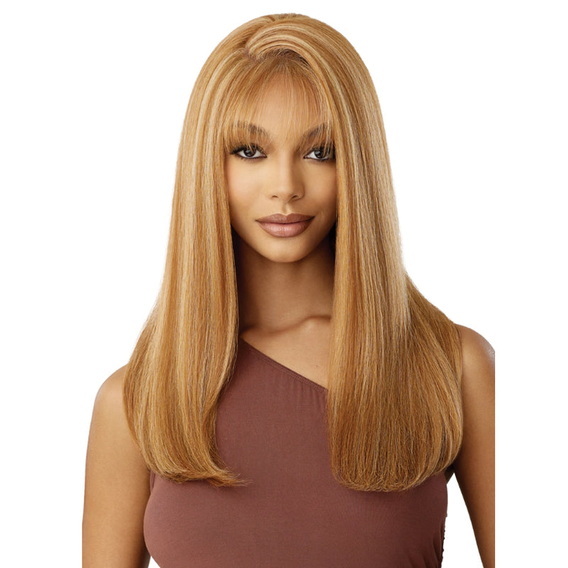 Outre Human Hair Blend 5X5 Lace Closure Wig - HHB-NATURAL YAKI 22"