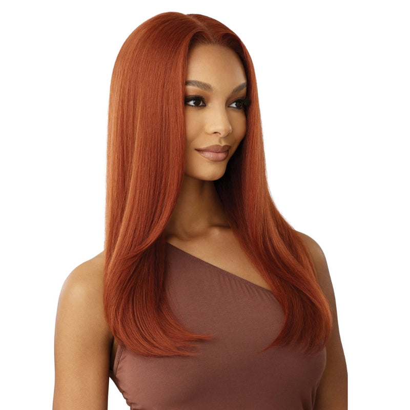 Outre Human Hair Blend 5X5 Lace Closure Wig - HHB-NATURAL YAKI 22"