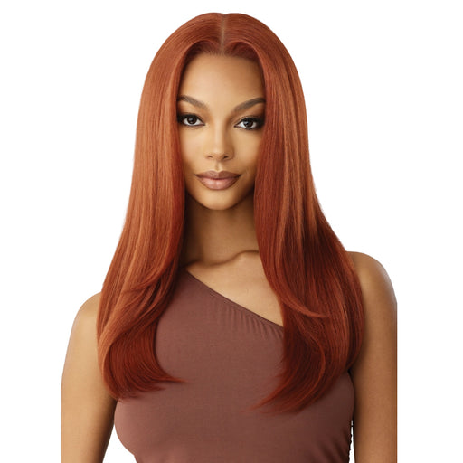 Outre Human Hair Blend 5X5 Lace Closure Wig - HHB-NATURAL YAKI 22"