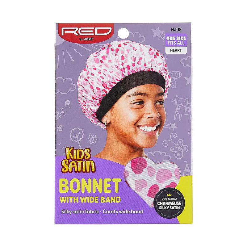 RED BY KISS - Kids Satin Bonnet Wide Band
