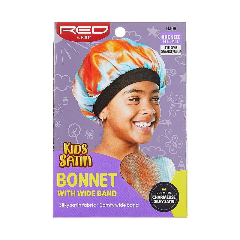 RED BY KISS - Kids Satin Bonnet Wide Band