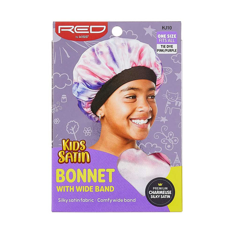 RED BY KISS - Kids Satin Bonnet Wide Band