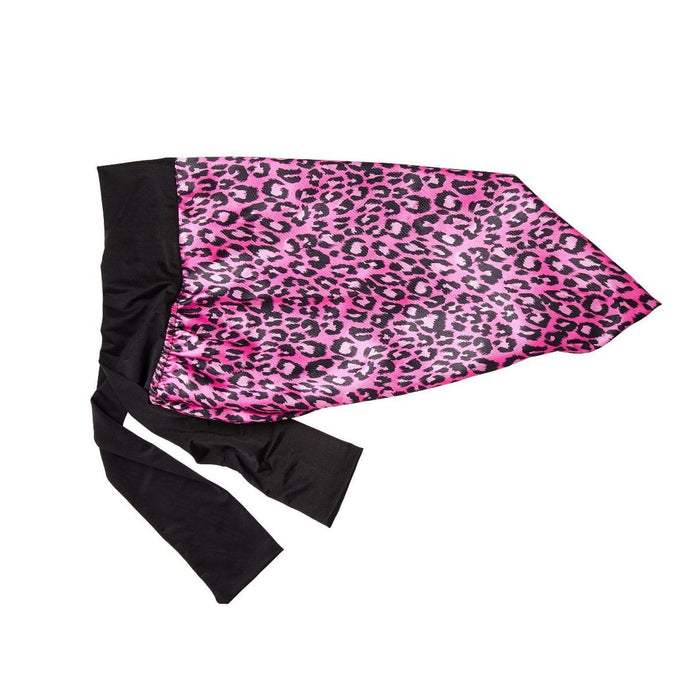 RED BY KISS | Kids Satin Braid Bonnet Pink Leopard HJ15