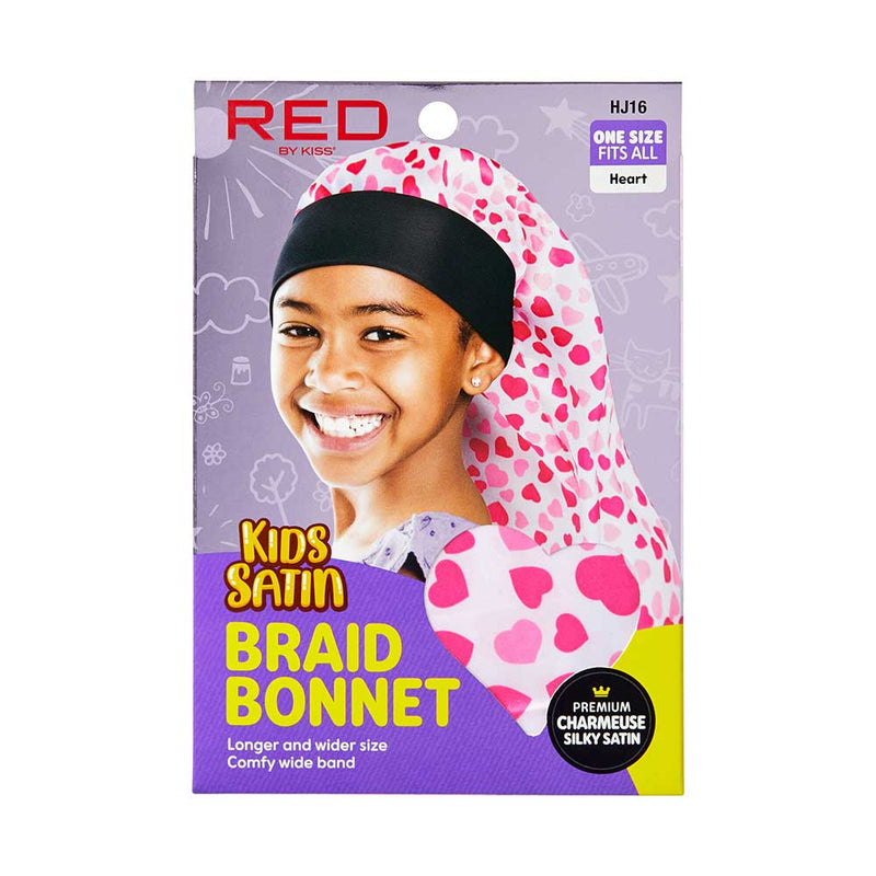 RED BY KISS - Kids Satin Braid Bonnet