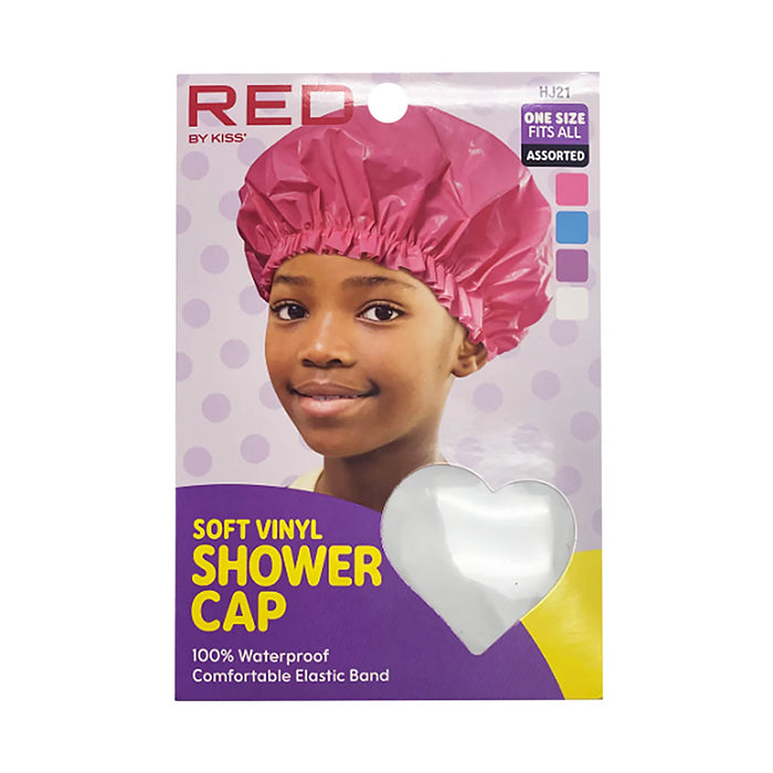RED BY KISS - Soft Vinyl Shower Cap