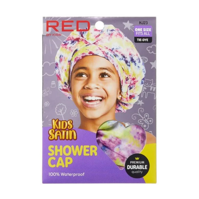 RED BY KISS - Kids Satin Premium Shower Cap