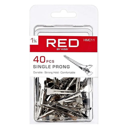 RED BY KISS - Single Prong Clip 1 3/4″ 40PCS HMC11