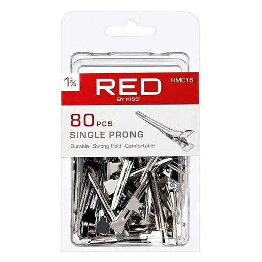 RED BY KISS - Single Prong Clip 1 3/4″ 80PCS HMC16