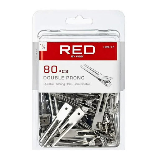 RED BY KISS - Double Prong Clip 1 3/4″ 80PCS HMC17