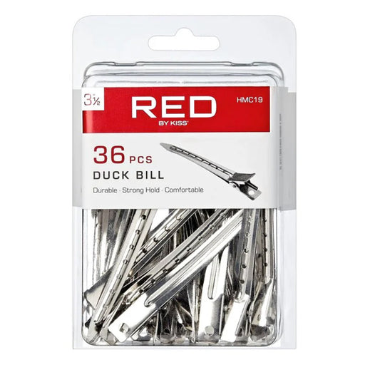 RED BY KISS - Duck Bill Clips 3 1/2″ 36PCS HMC19