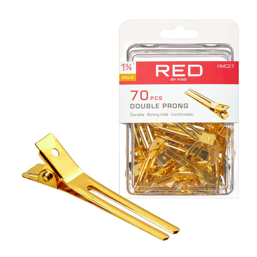 RED BY KISS - Gold Double Prong Clip 1 3/4″