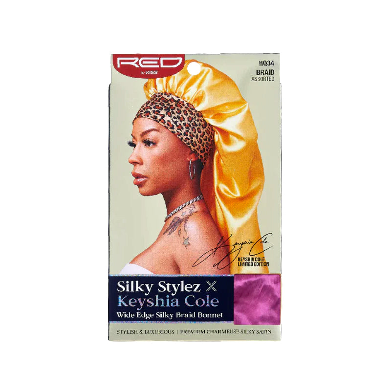 RED BY KISS - Silky Stylez X Keyshia Cole Wide Edge Silky Braid Bonnet
