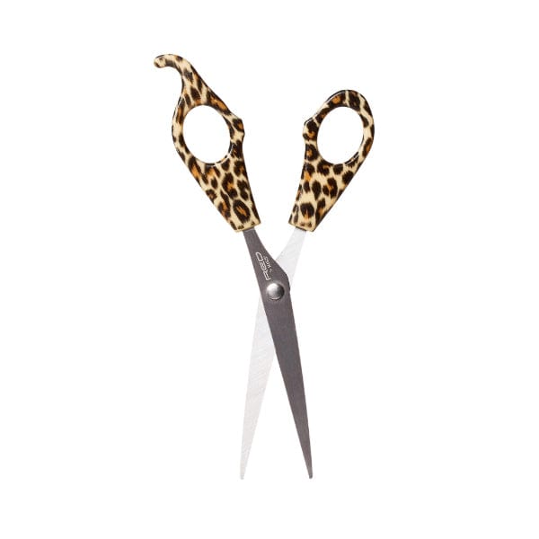 RED BY KISS - Leopard Handle Black Shear HS10