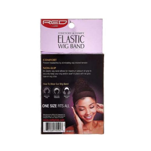 RED BY KISS - Elastic Wig Band HWG02 Black