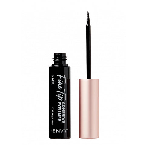 KISS i-ENVY - 2-in-1 Brush On Eyeliner Lash Glue IGL01 Black