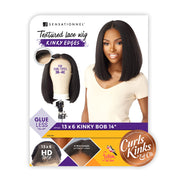 13X6 KINKY BOB 14″ - Sensationnel Curls Kinks & Co Synthetic Lace Front Wig