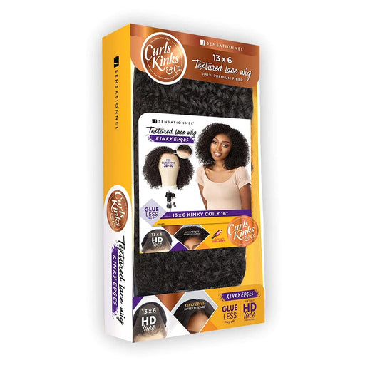 13X6 KINKY COILY 16″ | Sensationnel Curls Kinks & Co Synthetic Lace Front Wig