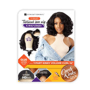 Sensationnel Curls Kinks & Co Synthetic Lace Front Wig - Y-PART KINKY VOLUME CURL 14″