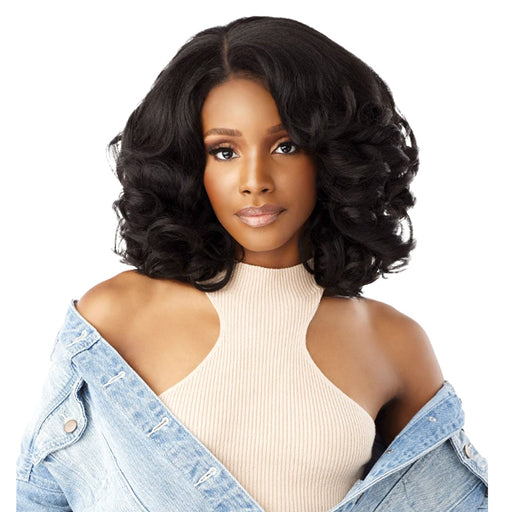 Sensationnel Curls Kinks & Co Synthetic Lace Front Wig - Y-PART KINKY VOLUME CURL 14″