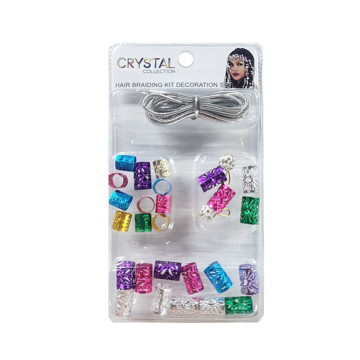 CRYSTAL COLLECTION | Hair Braiding Kit Decoration Set KNV5648S