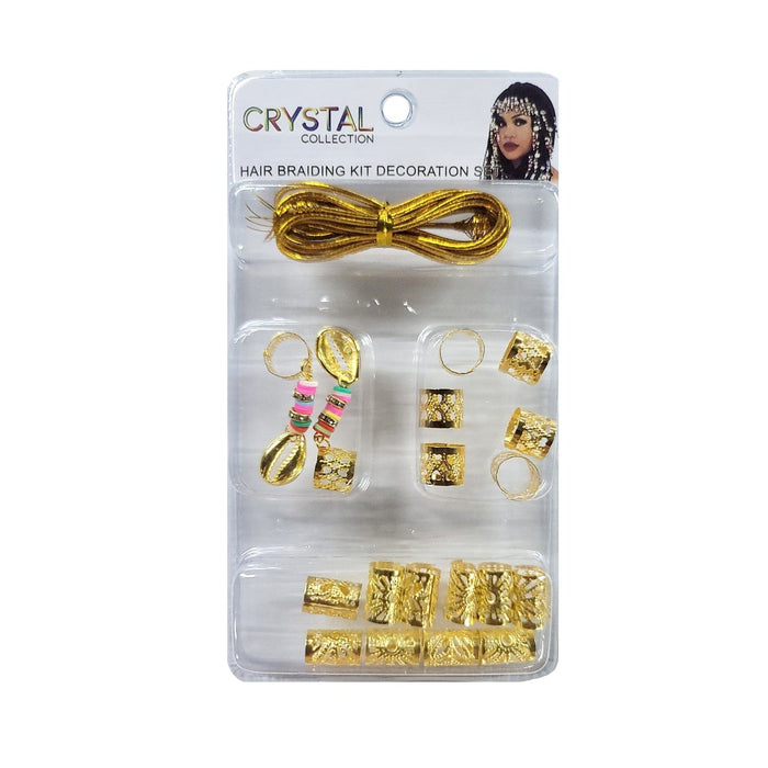 Gold Hair Braiding Kit