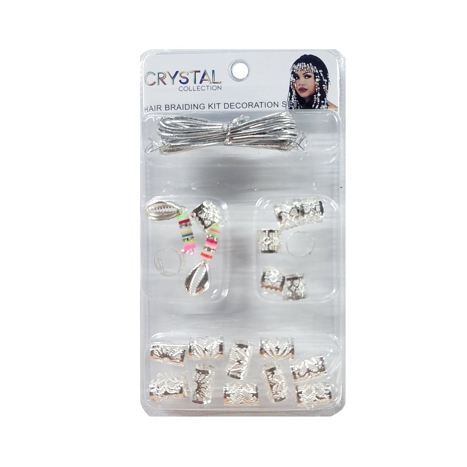 CRYSTAL COLLECTION | Hair Braiding Kit Decoration Set KNV2717G