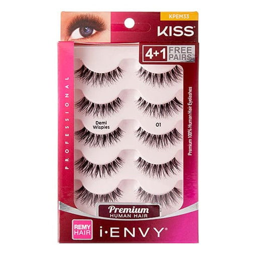 KISS i-ENVY | Remy Hair Eyelashes Demi Wispies 01 KPEM33
